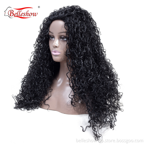 wholesale synthetic wig  hair wig   curly wig	 for African woman  high temperature